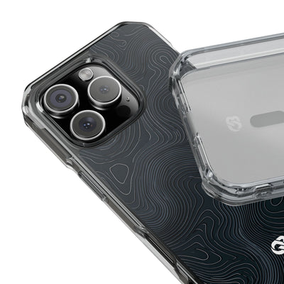 Obsidian Elevation · Clear Impact Magnetic Phone Case for iPhone ·  Black