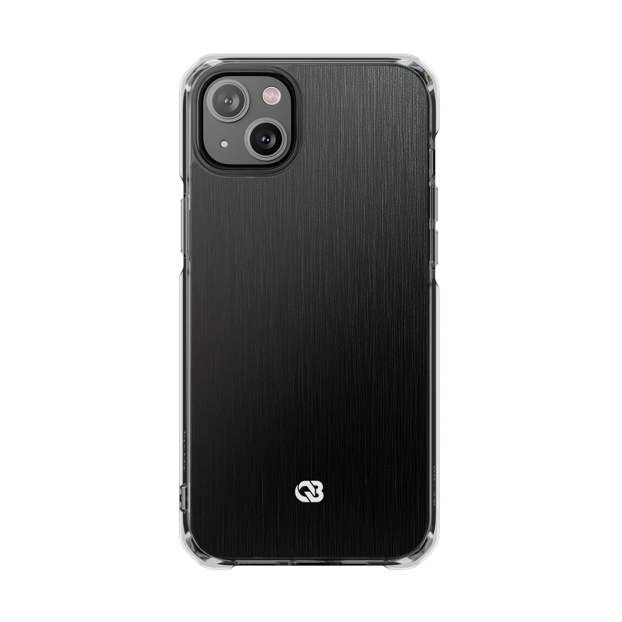 Black Impact MagSafe Phone Case for iPhone - Brushed Obsidian Slate