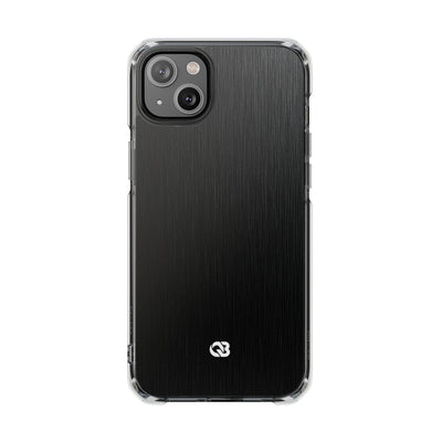 Black Impact MagSafe Phone Case for iPhone - Brushed Obsidian Slate