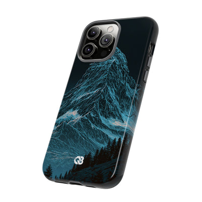 Glacial Alpine Peak · Tough Phone Case for iPhone · Blue