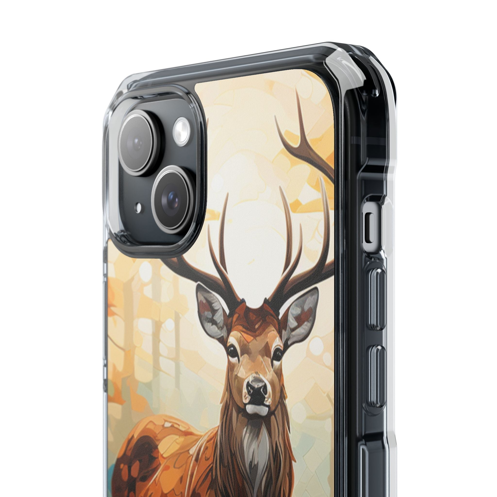 Glowing Stag iPhone 15 Plus Case - Impact - CASE•BOB