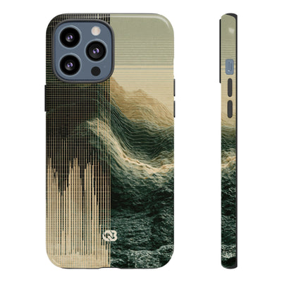 Orbital Topography · Tough Phone Case for iPhone · Green