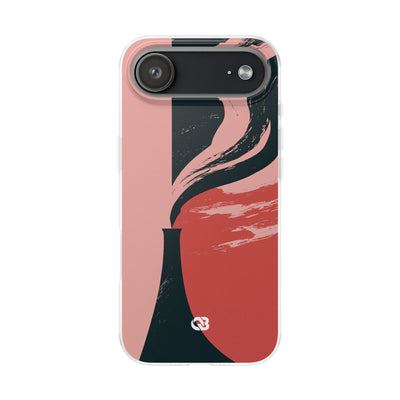 Pink Lite Phone Case for iPhone - Cinder Rose Plume