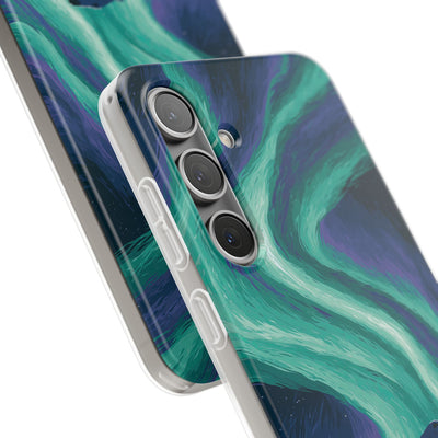Arctic Aurora Bear · Lite Phone Case for Samsung · Teal