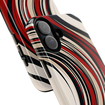 Karmesin Fluss Wellen · Tough Handyhülle für iPhone