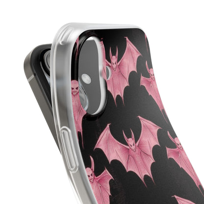 Pink Batwave iPhone 16 Case - Soft