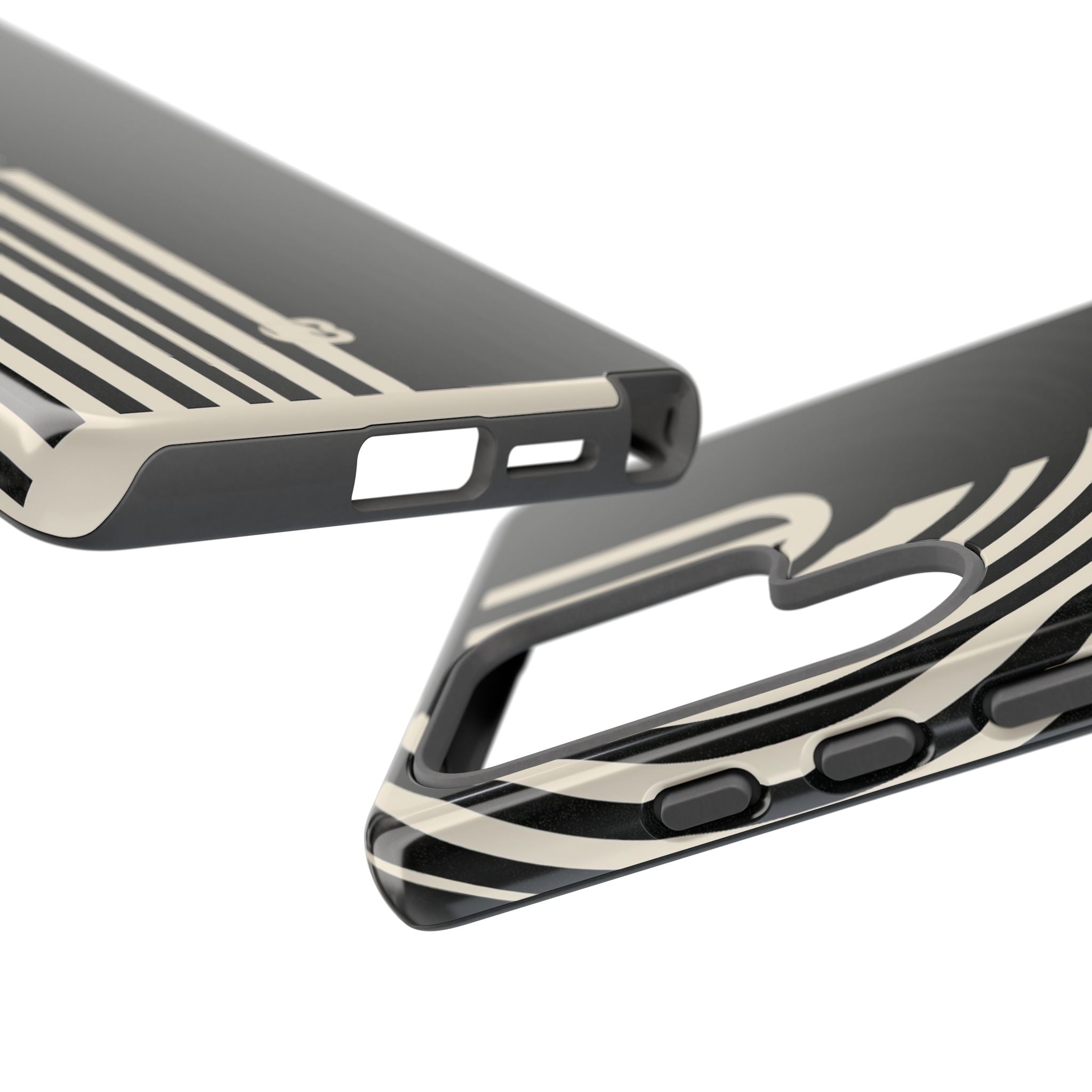 Beige Tough Phone Case for Samsung - Monolith Ivory Signal