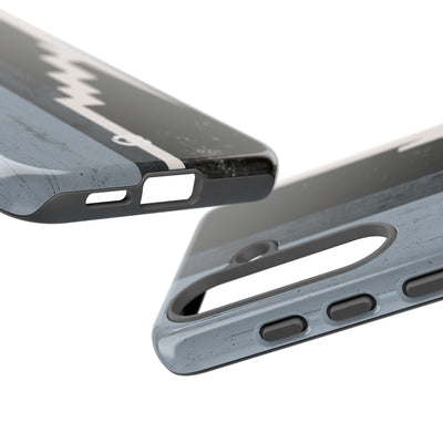 Grey Tough Phone Case for Samsung - Industrial Concrete Void
