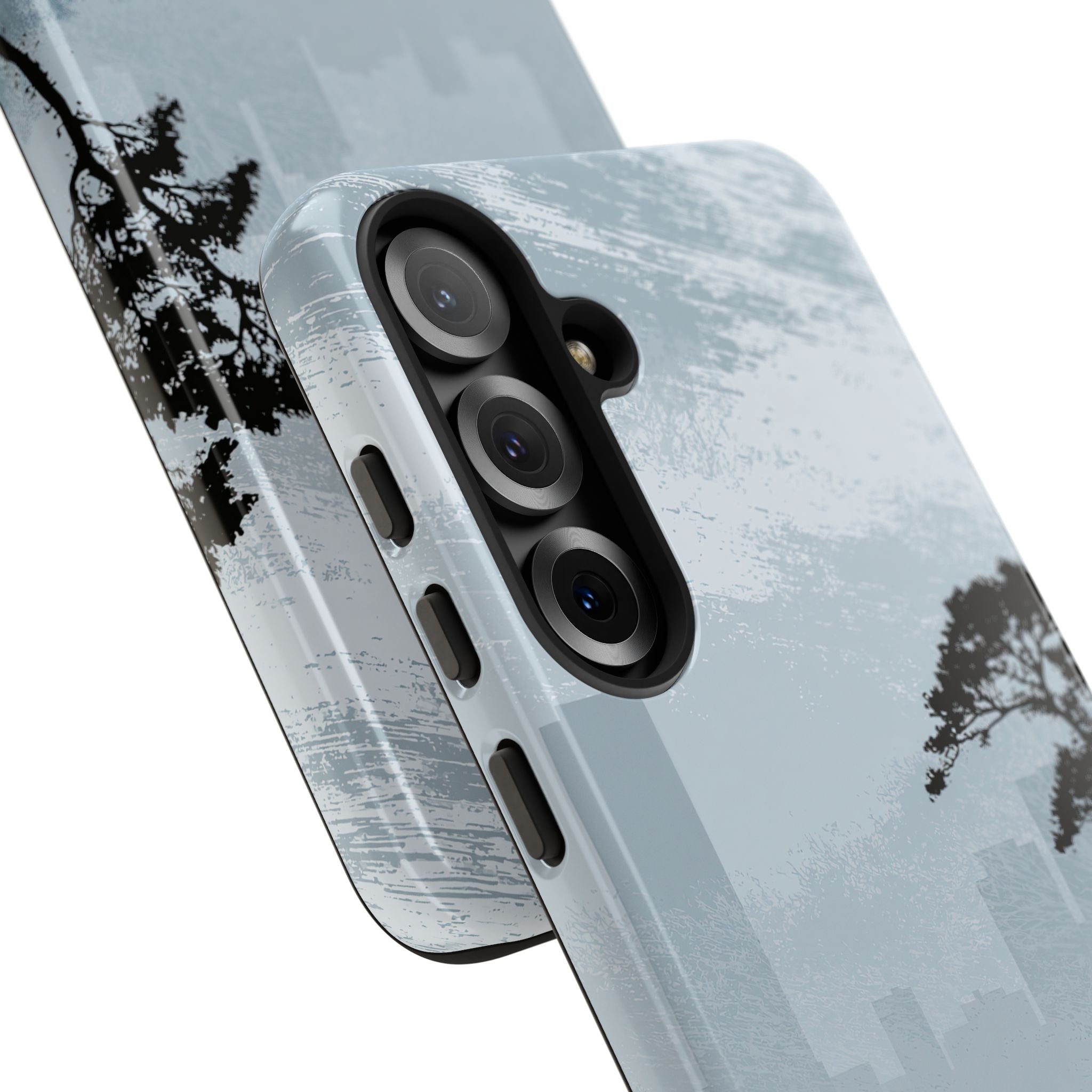 Grey Tough Phone Case for Samsung - Steel Slate Zen