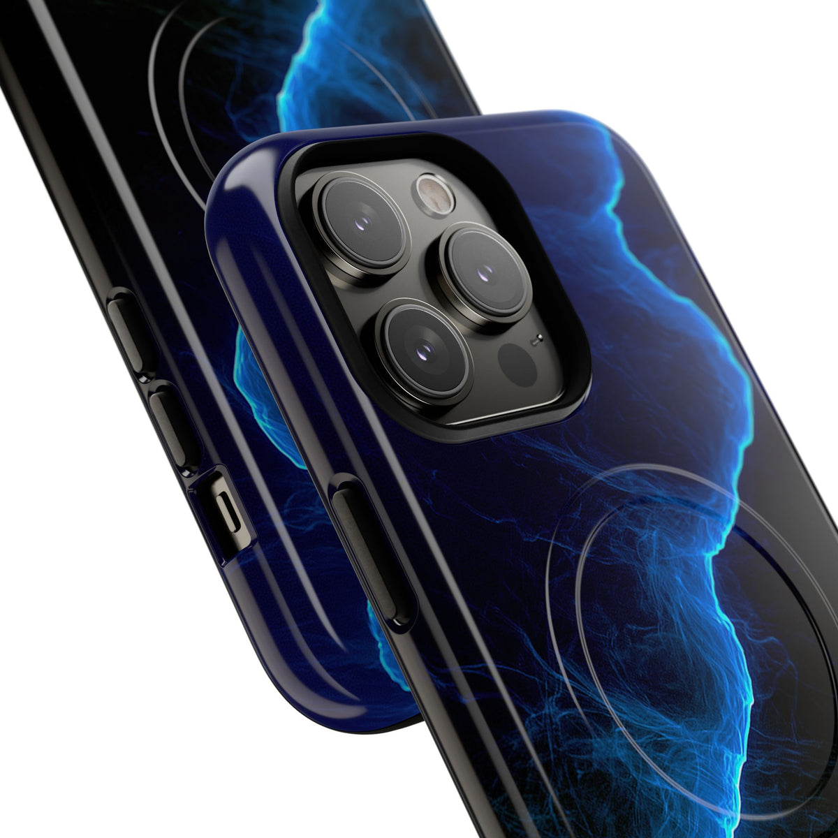 Electric Azure Drift · Tough 2.0 Magnetic Phone Case for iPhone · Blue