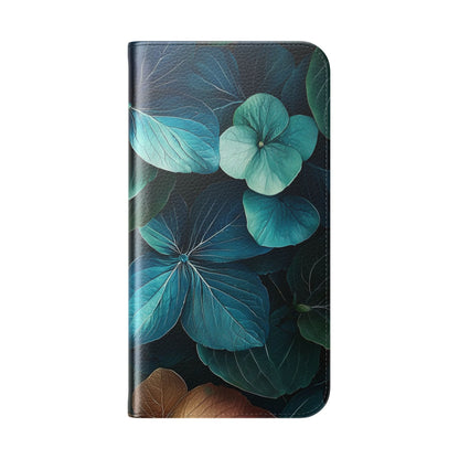 Teal Bloom - iPhone 16 Plus Case - Wallet