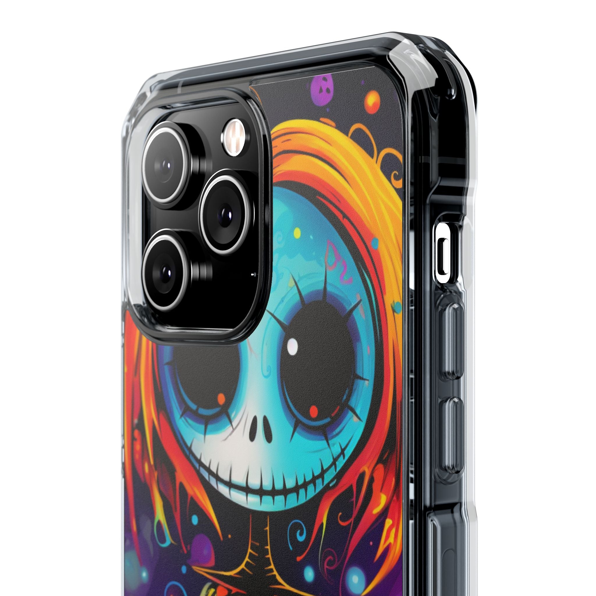 Blue Skull Swirl iPhone 14 Pro Max Case - Impact - CASE•BOB