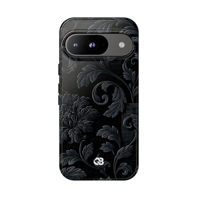 Obsidian Damask · Tough Phone Case for Pixel ·  Black
