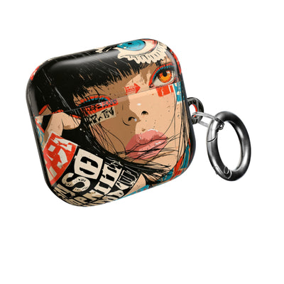 Shibuya Street Collage · Hard Case for AirPods & AirPods Pro · Red