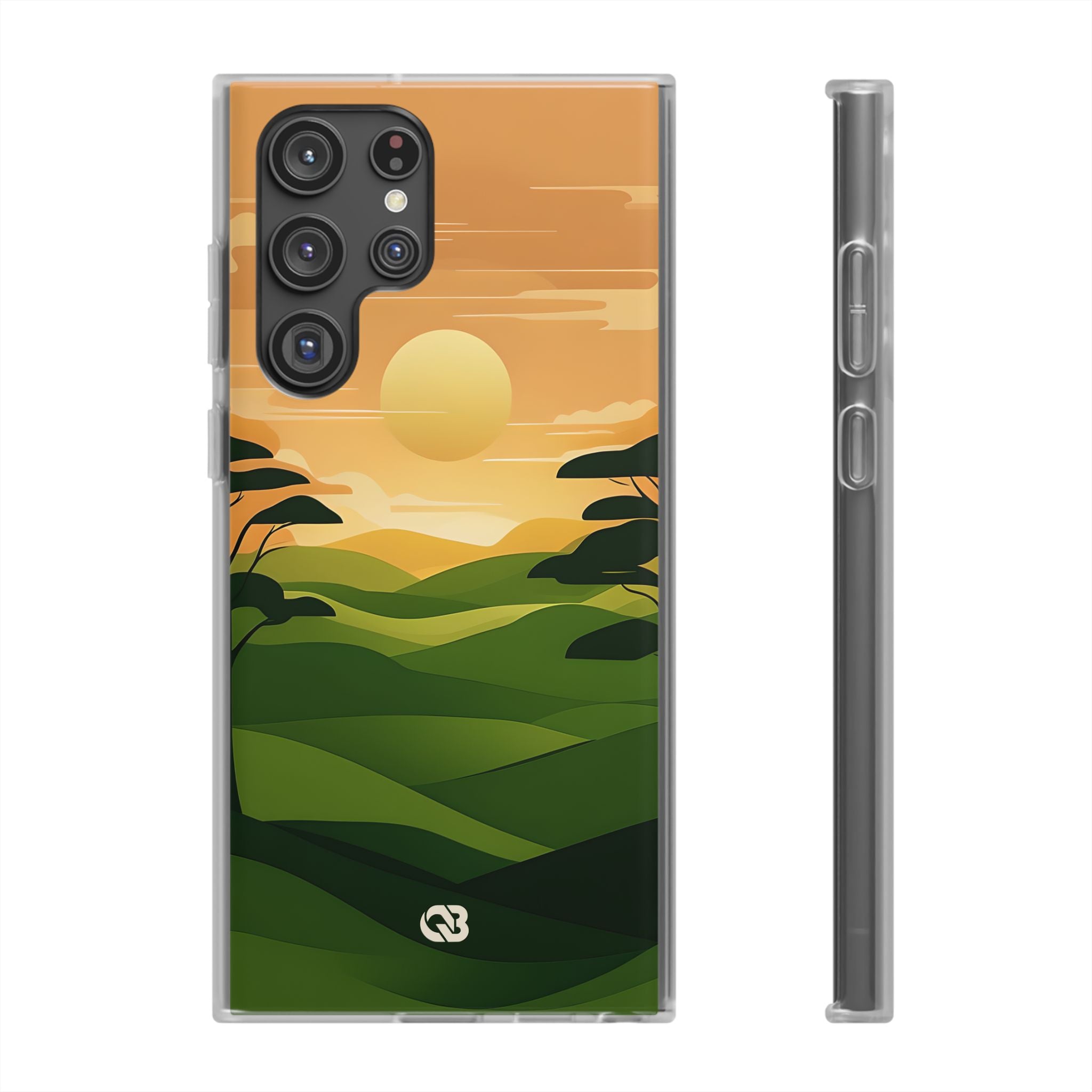 Verdant Horizon Sun · Soft Phone Case for Samsung