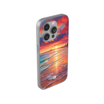 Crimson Shore Horizon · Soft Handyhülle für iPhone