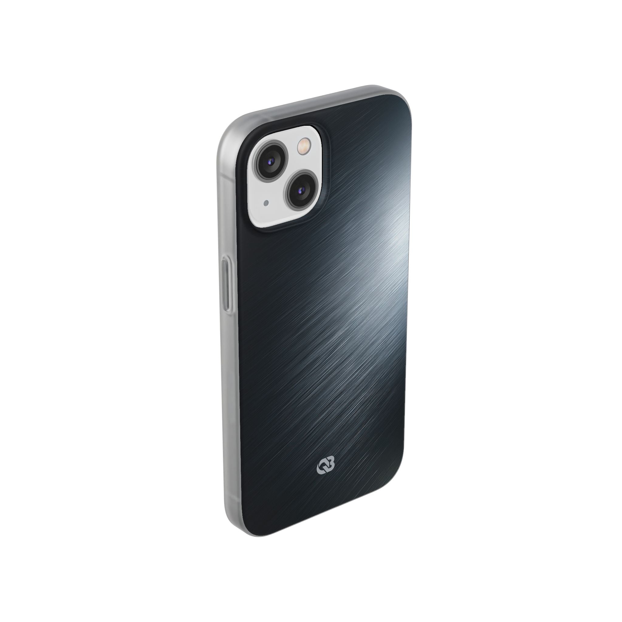 Grey Lite Phone Case for iPhone - Charcoal Brushed Steel