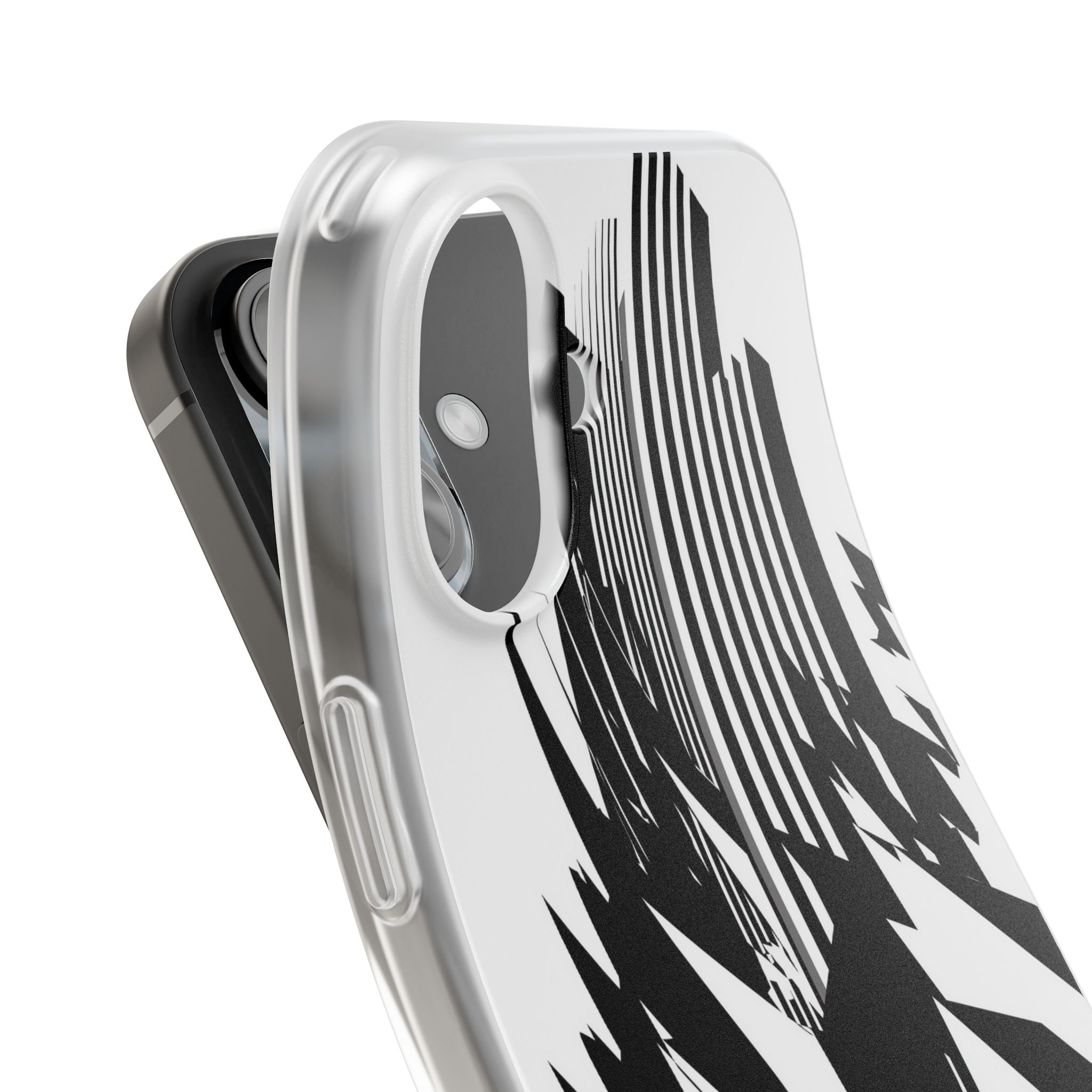 White Lite Phone Case for iPhone - Shattered Vector Spire