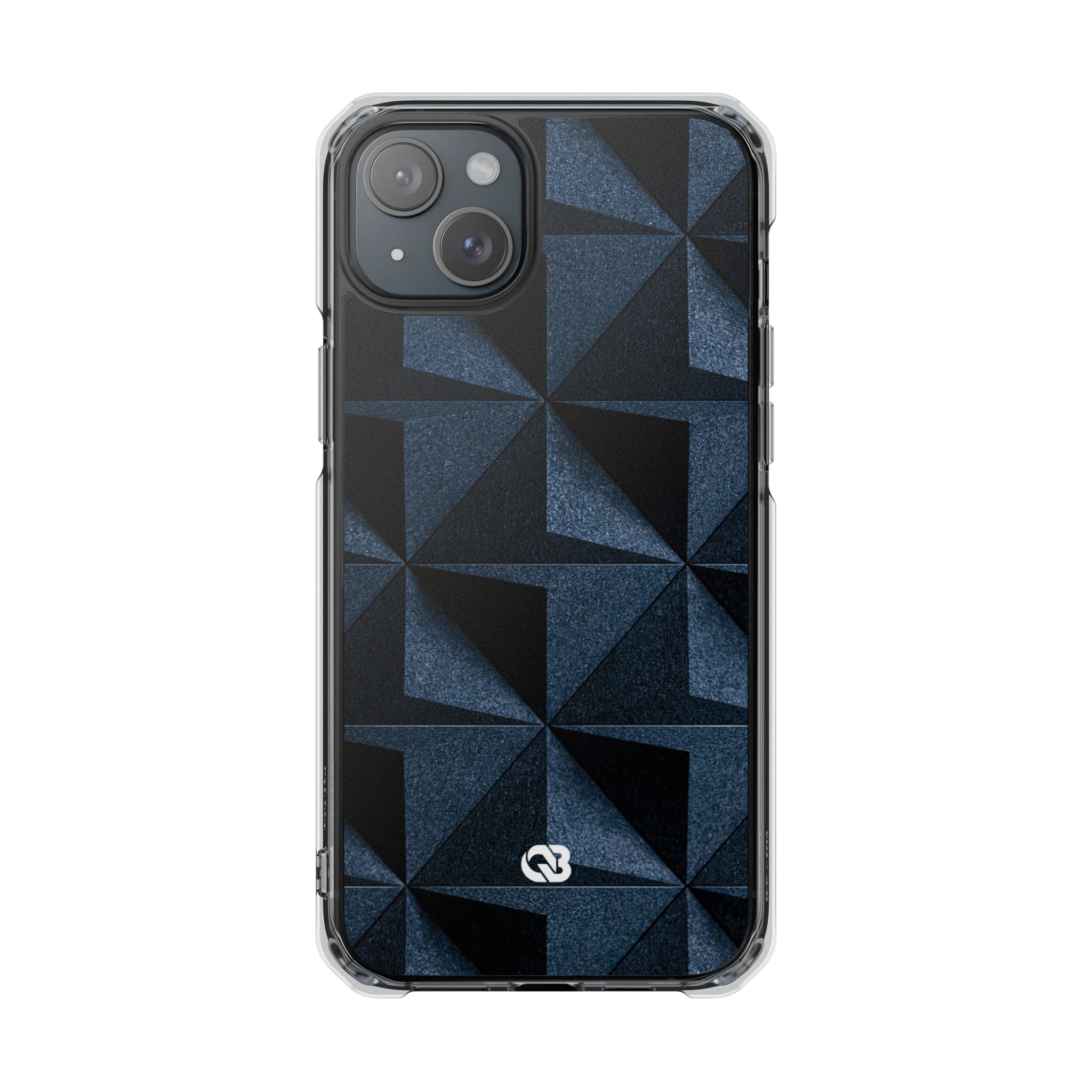 Blue Impact MagSafe Phone Case for iPhone - Indigo Basalt Facets