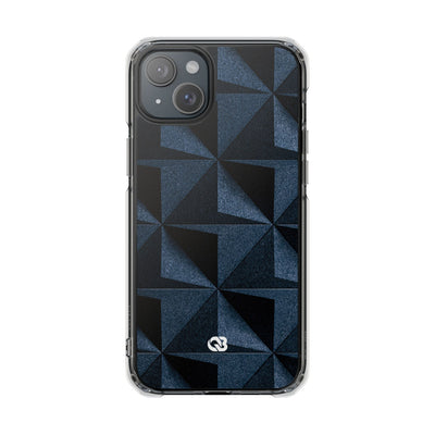 Blue Impact MagSafe Phone Case for iPhone - Indigo Basalt Facets