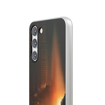 Luminous Grid · Lite Phone Case for Samsung · Black