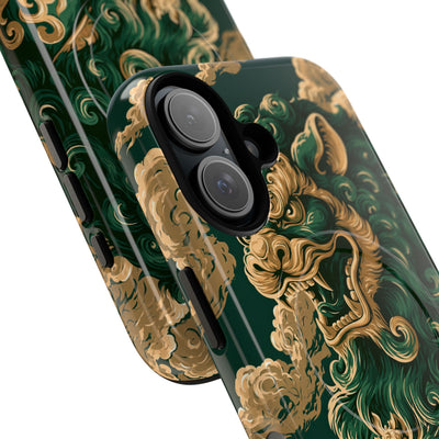 Imperial Guardian Lion · Tough 2.0 Magnetic Phone Case for iPhone · Green