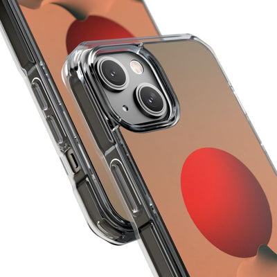 Crimson Sol Ridge · Clear Impact Magnetic Phone Case for iPhone · Red