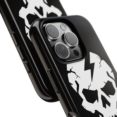 Shattered Bolt Skull · Tough Phone Case for iPhone