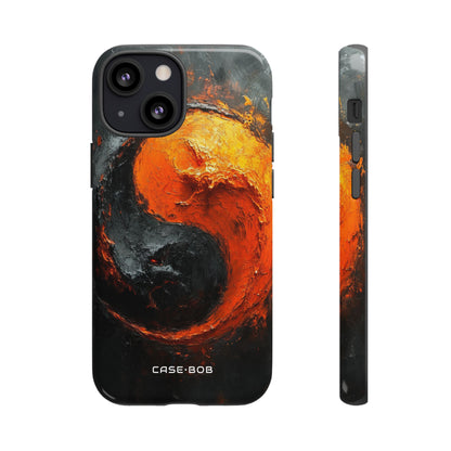 Molten Yin-Yang iPhone 13 Mini Cover - Tough