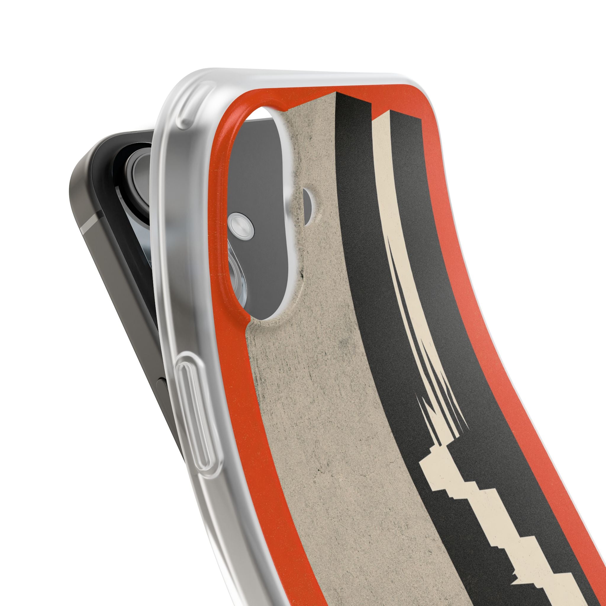 Orange Lite Phone Case for iPhone - Orange Monolith Rift