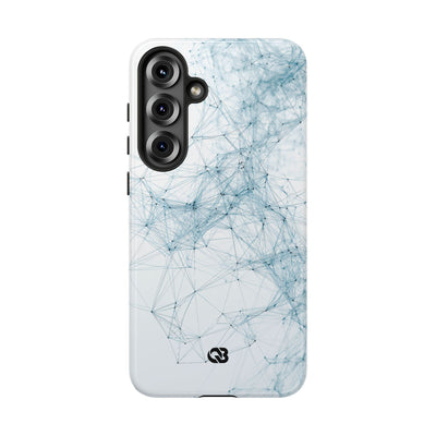 Blue Tough Phone Case for Samsung - Glacial Neural Web
