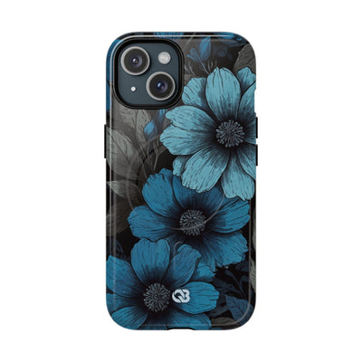 Obsidian Blue Petals · Tough+ Phone Case for iPhone · Magsafe