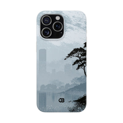 Grey Lite Phone Case for iPhone - Steel Slate Zen