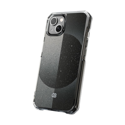 Black Impact MagSafe Phone Case for iPhone - Lunar Static Orbit