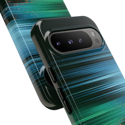 Digital Shoreline Drift · Tough Phone Case for Pixel ·  Teal
