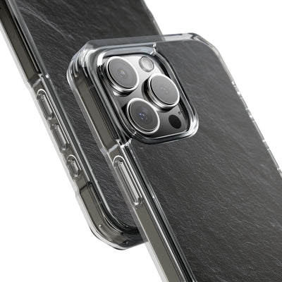 Black Impact MagSafe Phone Case for iPhone - Raw Obsidian Slate