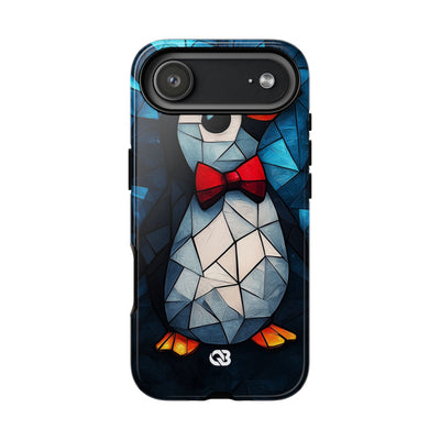 Mosaic Bowtie Penguin · Tough Phone Case for iPhone