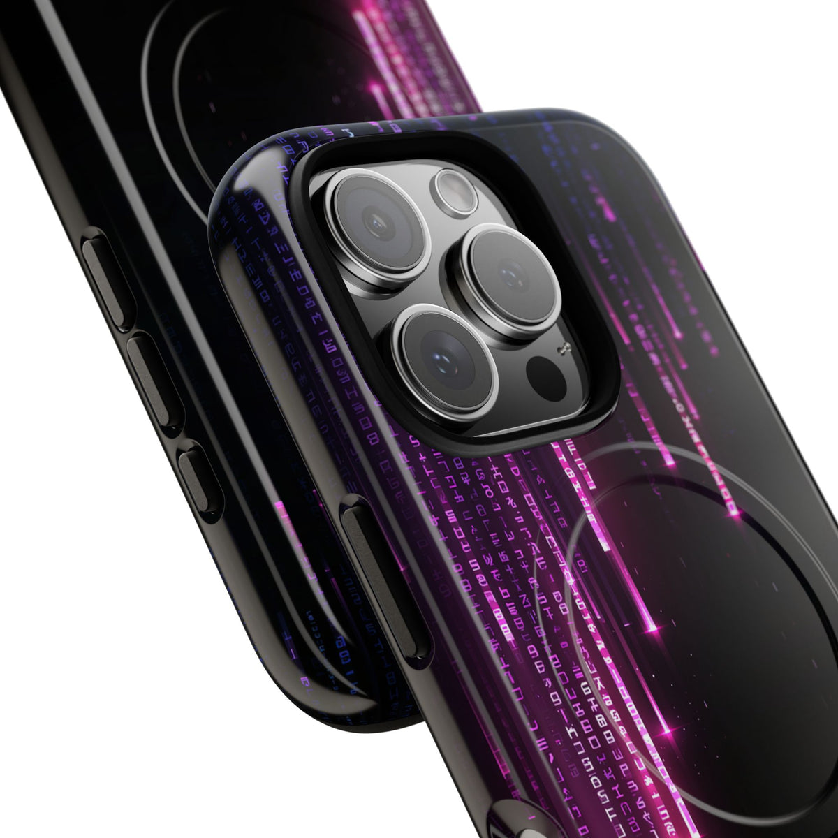 Binary Cascade · Tough 2.0 Magnetic Phone Case for iPhone · Black