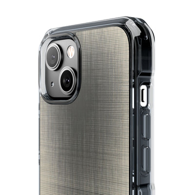 Beige Impact MagSafe Phone Case for iPhone - Carbon Screen Grid