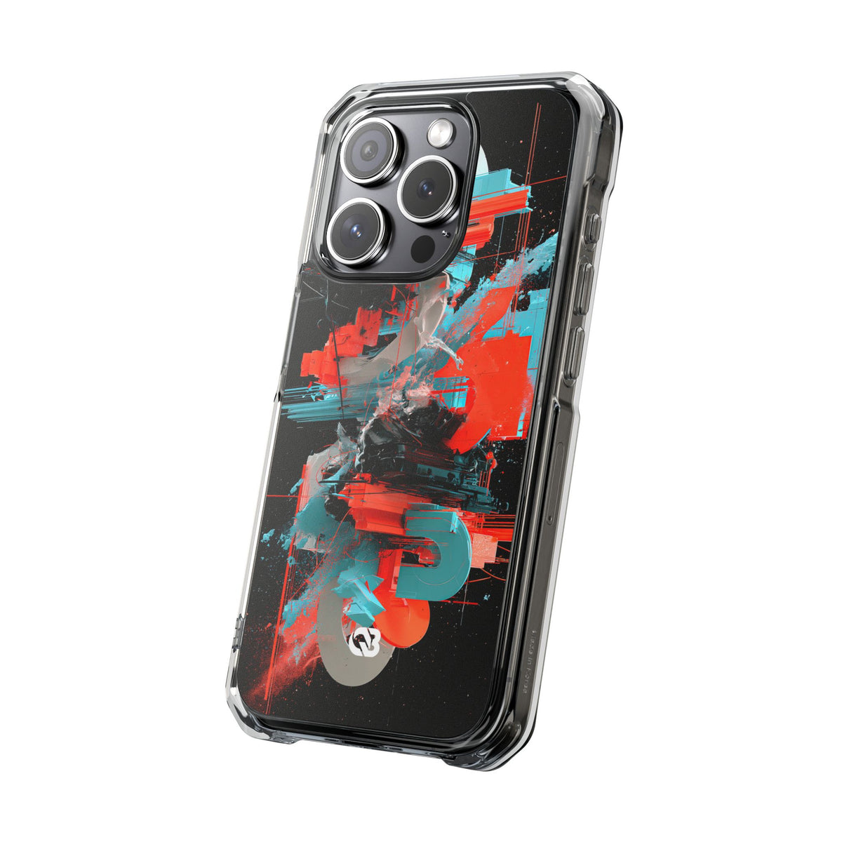 Fragmented Cyber Core · Clear Impact Magnetic Phone Case for iPhone ·  Black