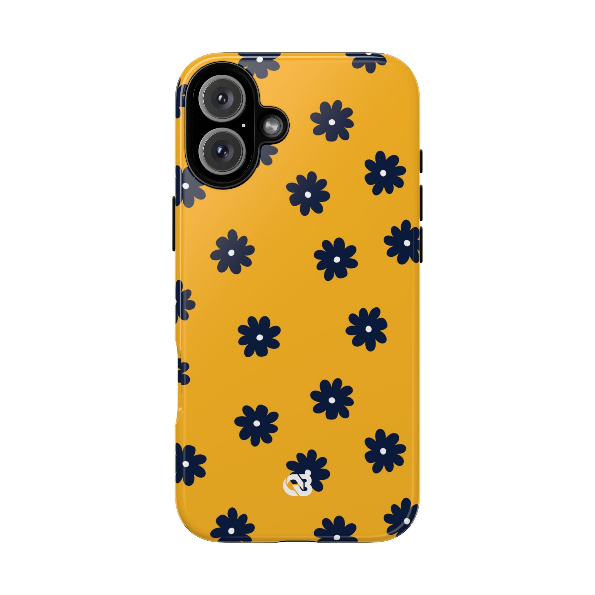 Navy Daisy Mustard · Tough Phone Case for iPhone