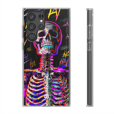 Neon Glitch Skeleton · Soft Handyhülle für Samsung