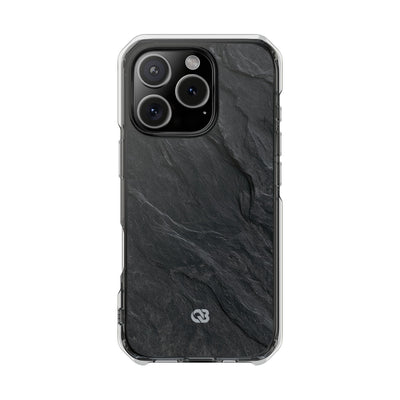 Black Impact MagSafe Phone Case for iPhone - Midnight Slate Ridge