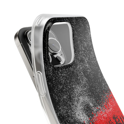 Crimson Noir Drip · Lite Phone Case for iPhone ·  Black