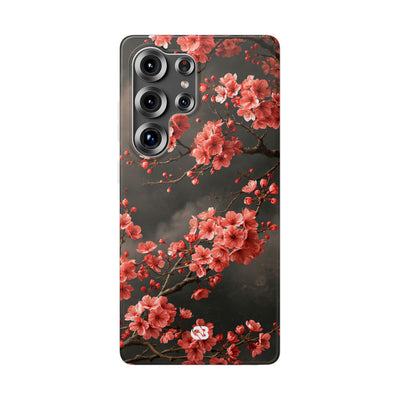 Dark Sakura Nocturne · Lite Phone Case for Samsung · Black