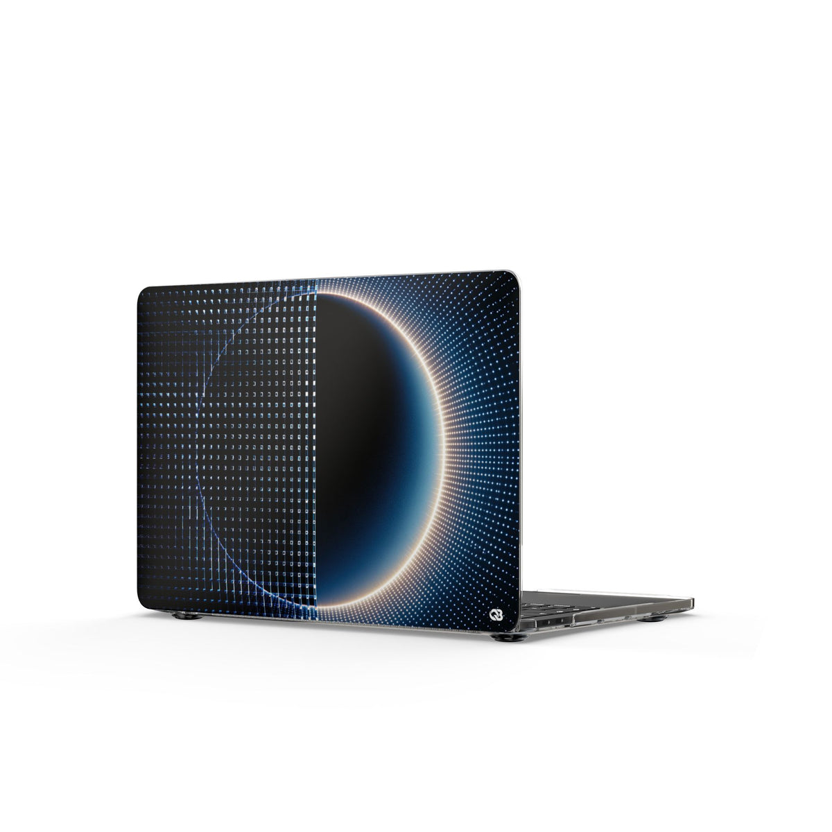 Luminous Meridian · Clear Hard Case for MacBook · Black