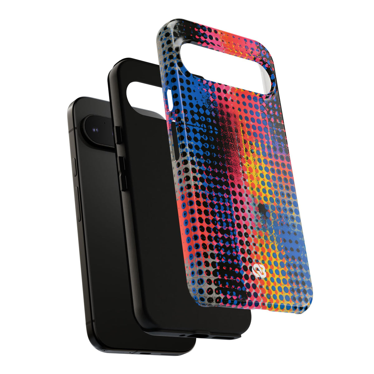 Chromatic Halftone Grid · Tough Phone Case for Pixel ·  Blue