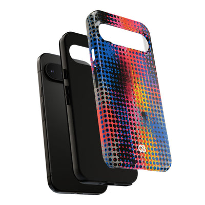 Chromatic Halftone Grid · Tough Phone Case for Pixel ·  Blue