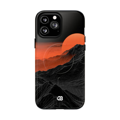 Solar Ridge Mesh · Tough 2.0 Magnetic Phone Case for iPhone · Black