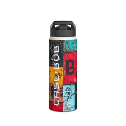 White Orb Graffiti - Stainless Steel Water Bottle